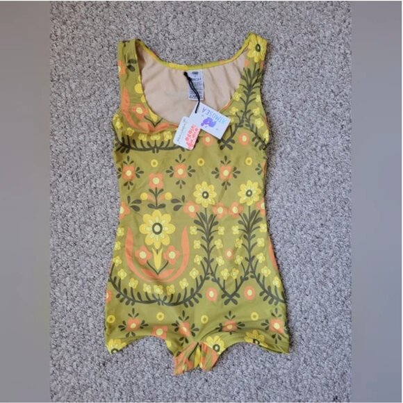 Free People Atmosea Surf Swim One Piece Floral Suit size S - Picture 4 of 7